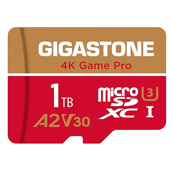 GIGASTONE 1TB Micro SD Card with 5 Years Free Data Recovery for Nintendo Switch GoPro Action Camera UHD Video R/W up to 150130 MBs UHSI U3 A2 V30 C10