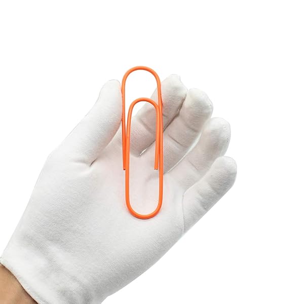 50 Pack 4 Inch Jumbo Paper Clips Assorted Colors Vinyl Coated Office Supplies Cute Paper Needle Multicolored Bookmark Orange - Image 4