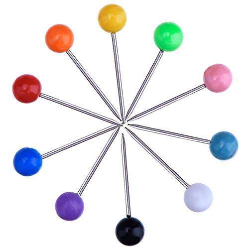 500 Multi-Color Push Pins for Bulletin Boards - Round Head Tacks in 10 Assorted Colors, Perfect for Fabric Marking - Image 5