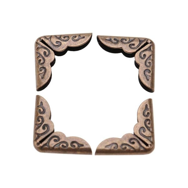 50pcs Vintage Iron Book Corner Protectors for Scrapbooking & Photo Albums - C086 Bronze - Image 5