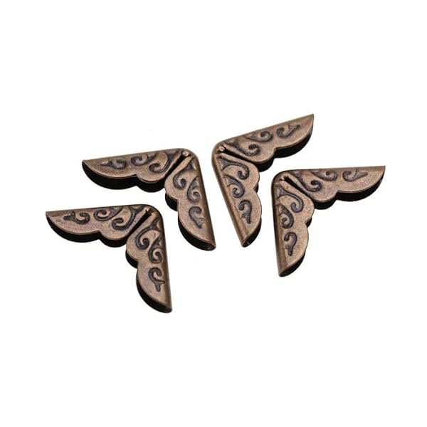 50pcs Vintage Iron Book Corner Protectors for Scrapbooking & Photo Albums - C086 Bronze - Image 6