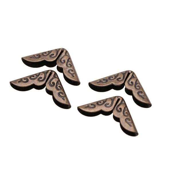 50pcs Vintage Iron Book Corner Protectors for Scrapbooking & Photo Albums - C086 Bronze - Image 9
