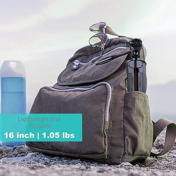 "PHOPIK 55" Aluminum Tripod for iPhone/Android - Perfect for Vlogging, Live Streaming & Selfies with Shutter & Carrying Bag" - Image 9