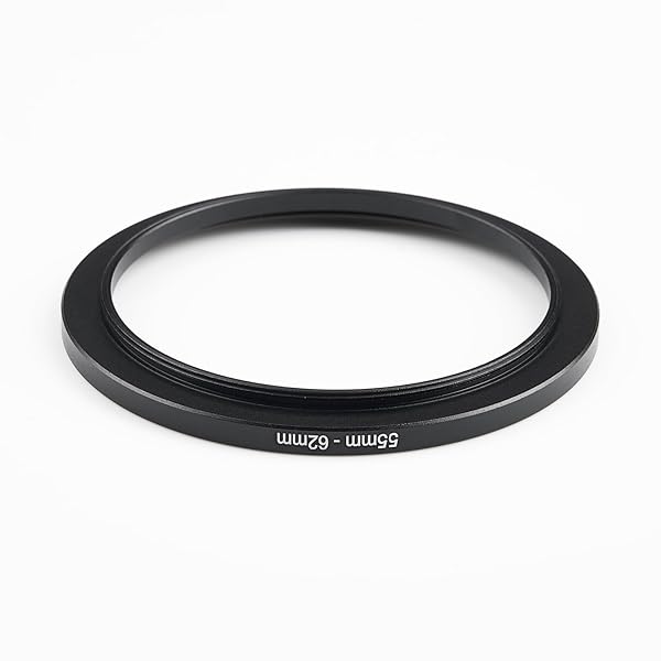 55mm to 62mm Step-Up Ring Filter Adapter for UV, ND, CPL - Metal Filter Adapter for All Brands - Image 5