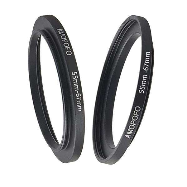 55mm to 67mm Step-Up Ring Filter Adapter for UV, ND, CPL - Metal Camera Filter Ring - Image 4