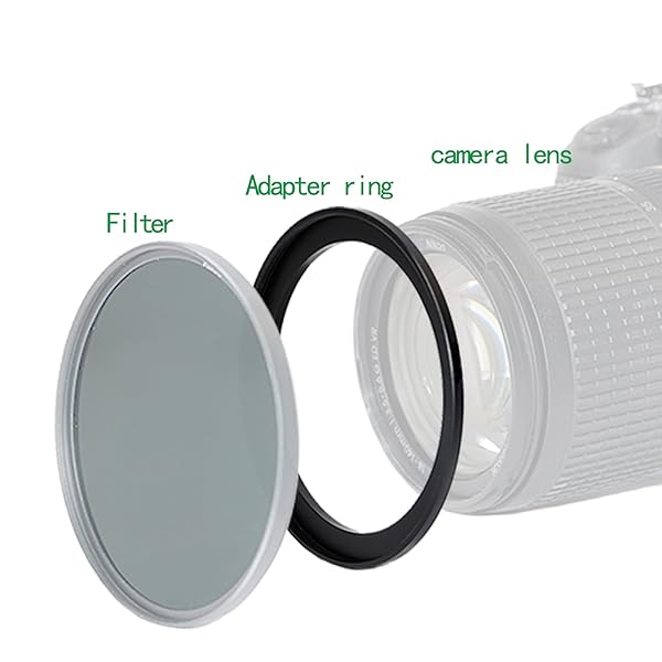 55mm to 77mm Step-Up Ring Filter Adapter for UV, ND, CPL - Metal Filter Adapter for All Brands - Image 6