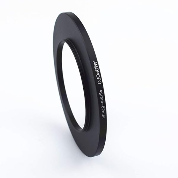 58-82mm Metal Ring/58mm to 82mm Step-Up Ring for Filters,Made of CNC Machined Space Aluminum with Matte Black Electroplated Finish,Compatible with All 58mm Camera Lenses & 82mm Accessories - Image 4
