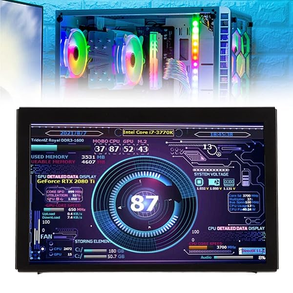 5in IPS Computer Temp Monitor USB Mini CPU Monitor Screen for AIDA64 PC RAM Sensor Panel Display for Raspberry Pi Linux Windows - Image 6