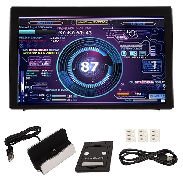 5in IPS Computer Temp Monitor USB Mini CPU Monitor Screen for AIDA64 PC RAM Sensor Panel Display for Raspberry Pi Linux Windows - Image 2