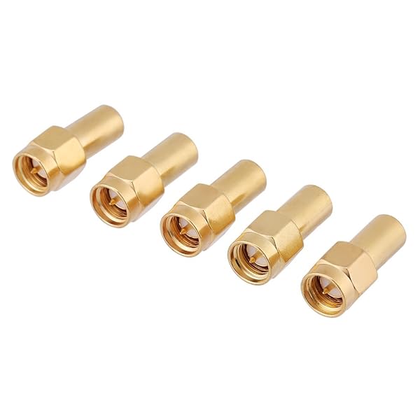 5pcs SMA Male Coaxial Terminators - 50 Ohm RF Load Connectors for Optimal Signal Termination