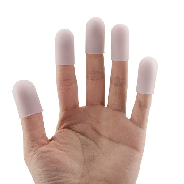 5pcs Silicone Finger Cots - Heat Resistant Thumbs Cover Protectors for Cooking, Baking & Barbecue - Image 2