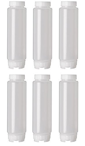 6 Pack FIFO 16 oz. Squeeze Bottles - Perfect for Precise Dispensing & Storage