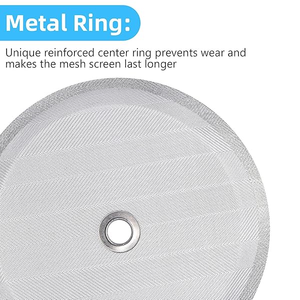 6 Pieces Attsky French Press Filter, 4 Inch Stainless Steel Mesh Screen and Replacement Parts for French Press Coffee Maker - Image 4