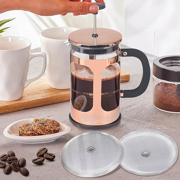 6 Pieces Attsky French Press Filter, 4 Inch Stainless Steel Mesh Screen and Replacement Parts for French Press Coffee Maker - Image 6