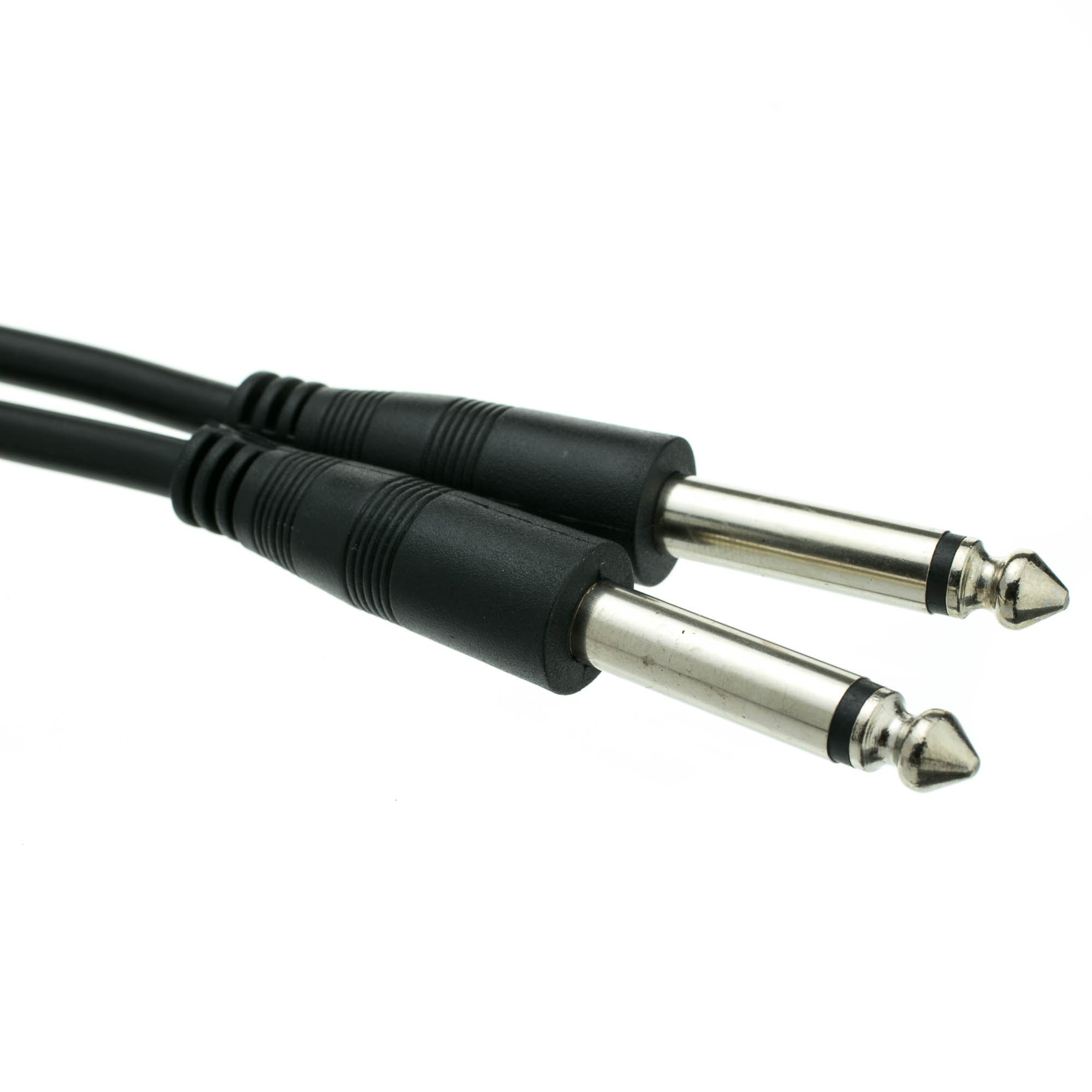 10ft 1/4 Inch Mono Patch Cable - Male to Male for Guitar, Keyboard, Amplifier & Synthesizers | CableWholesale