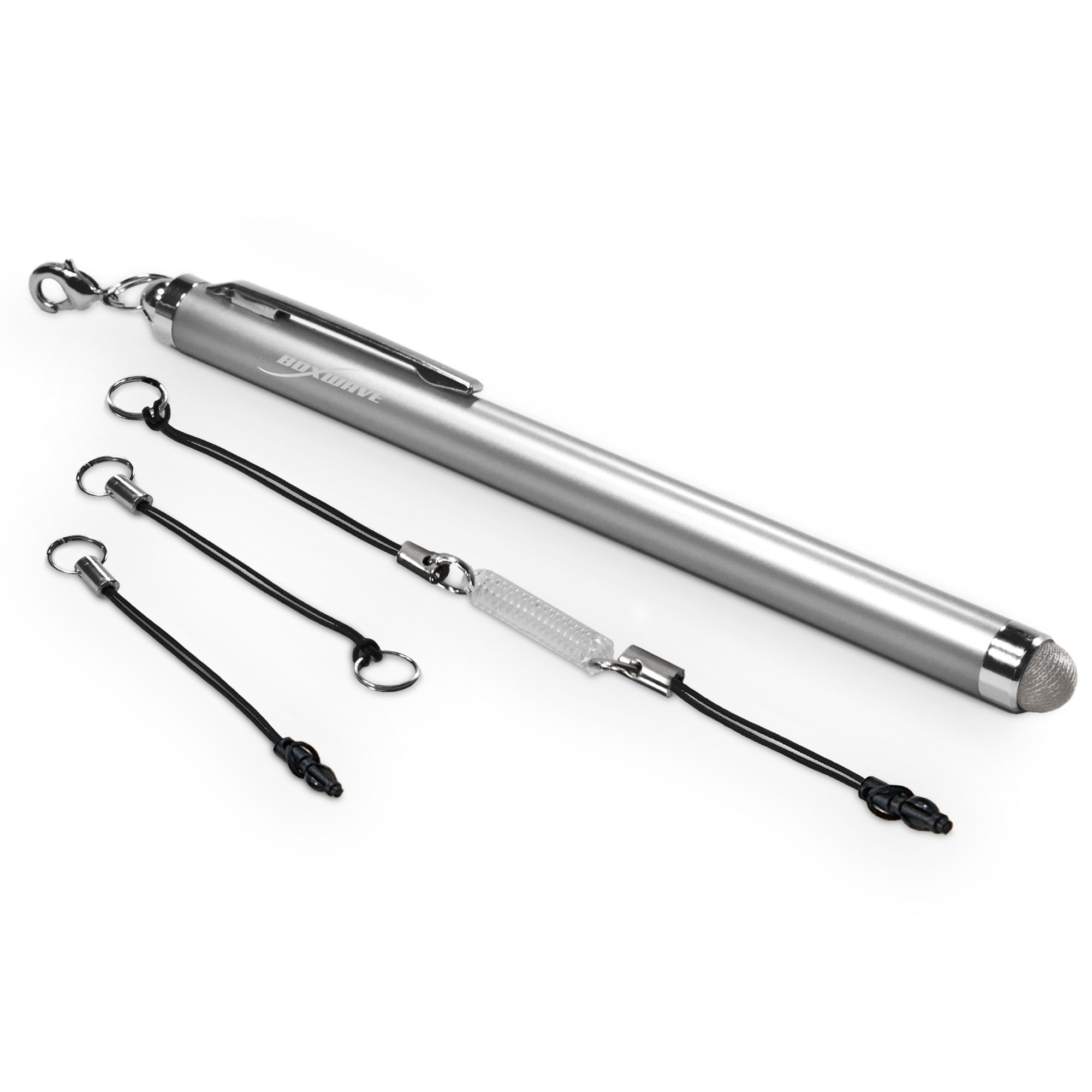 BoxWave Stylus Pen for Kindle Paperwhite 1st Gen (2012) - EverTouch Capacitive Fiber Tip in Metallic Silver