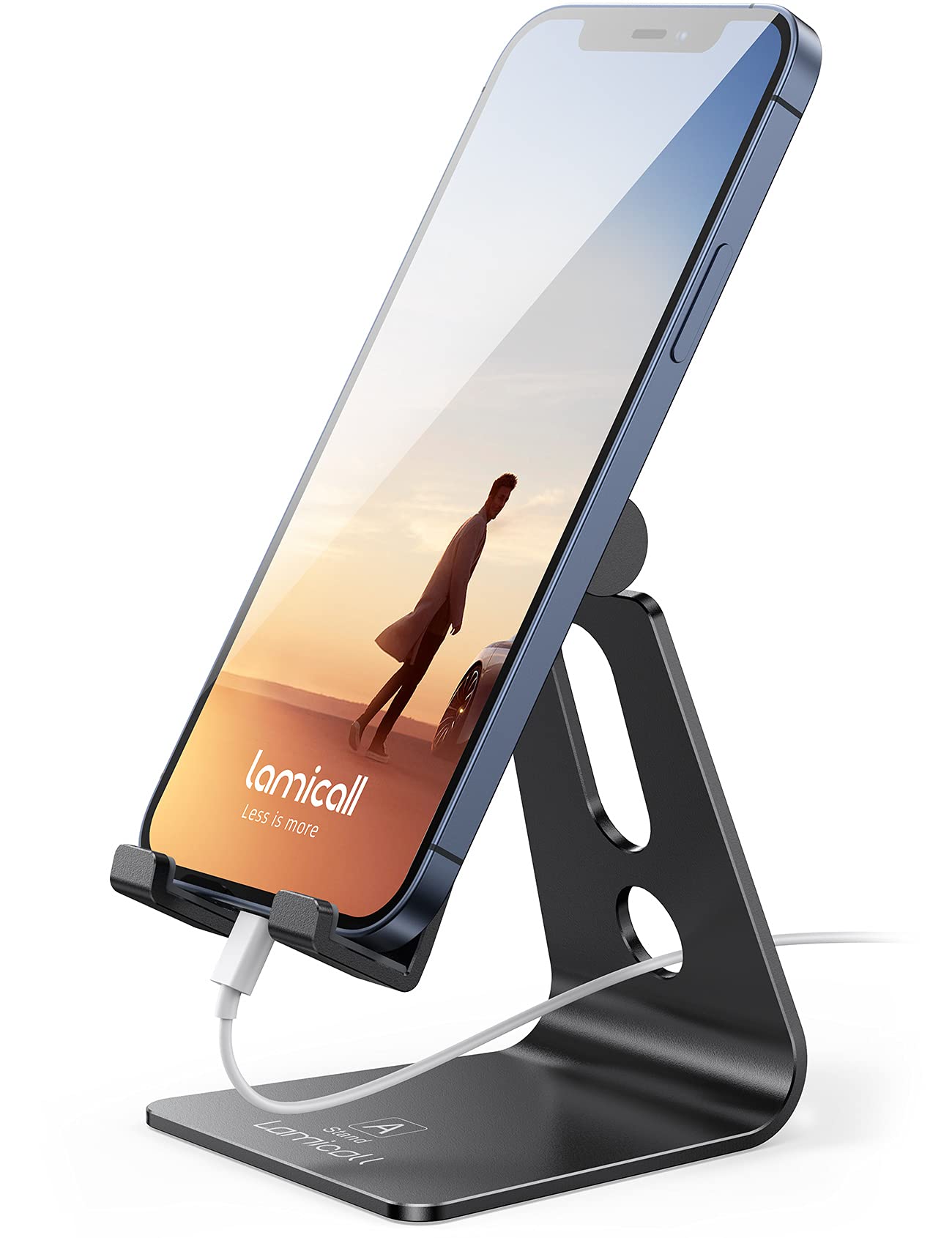 Top Lamicall Adjustable Phone Stand for iPhone & Android - Perfect Desk Holder for All Phones