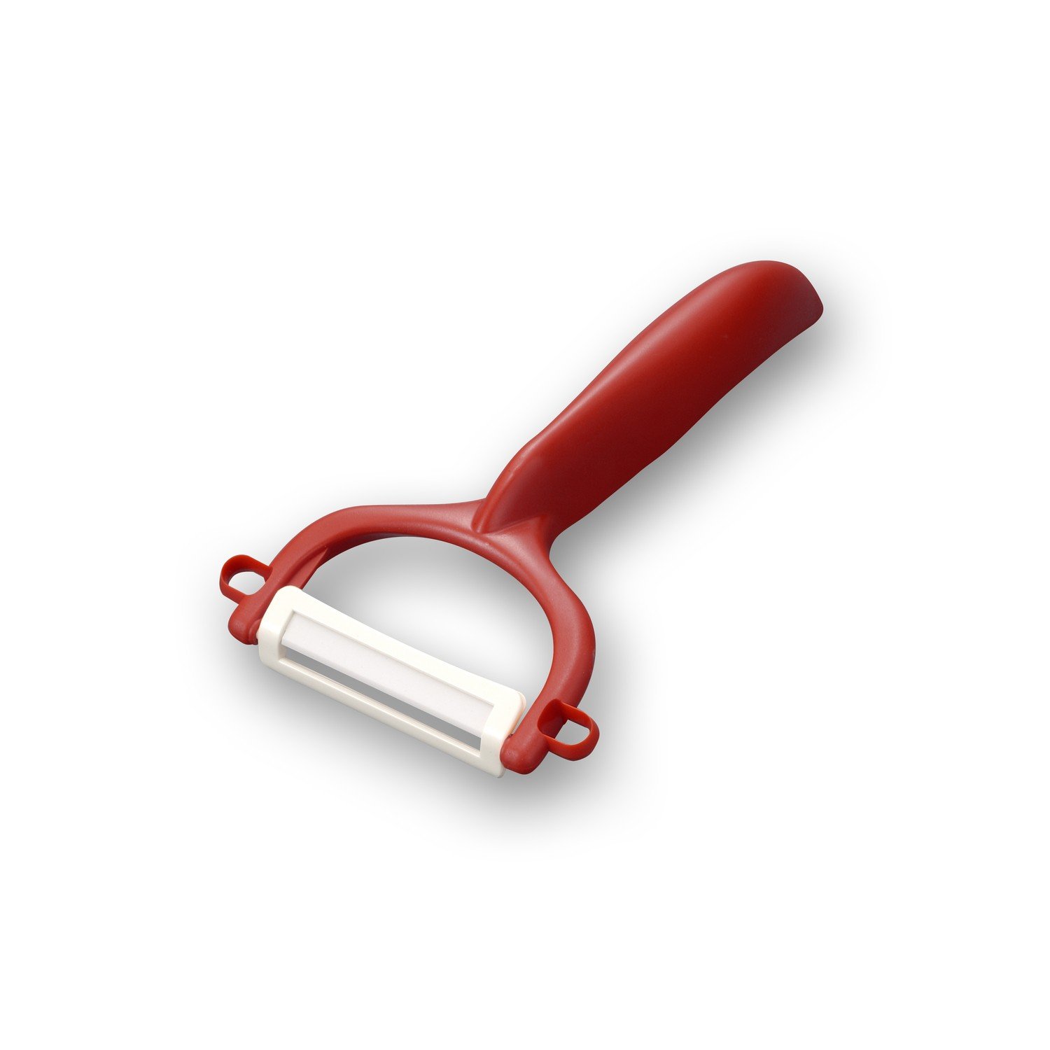 Kyocera Red Advanced Ceramic Horizontal Y Peeler - Precision Kitchen Tool for Effortless Peeling