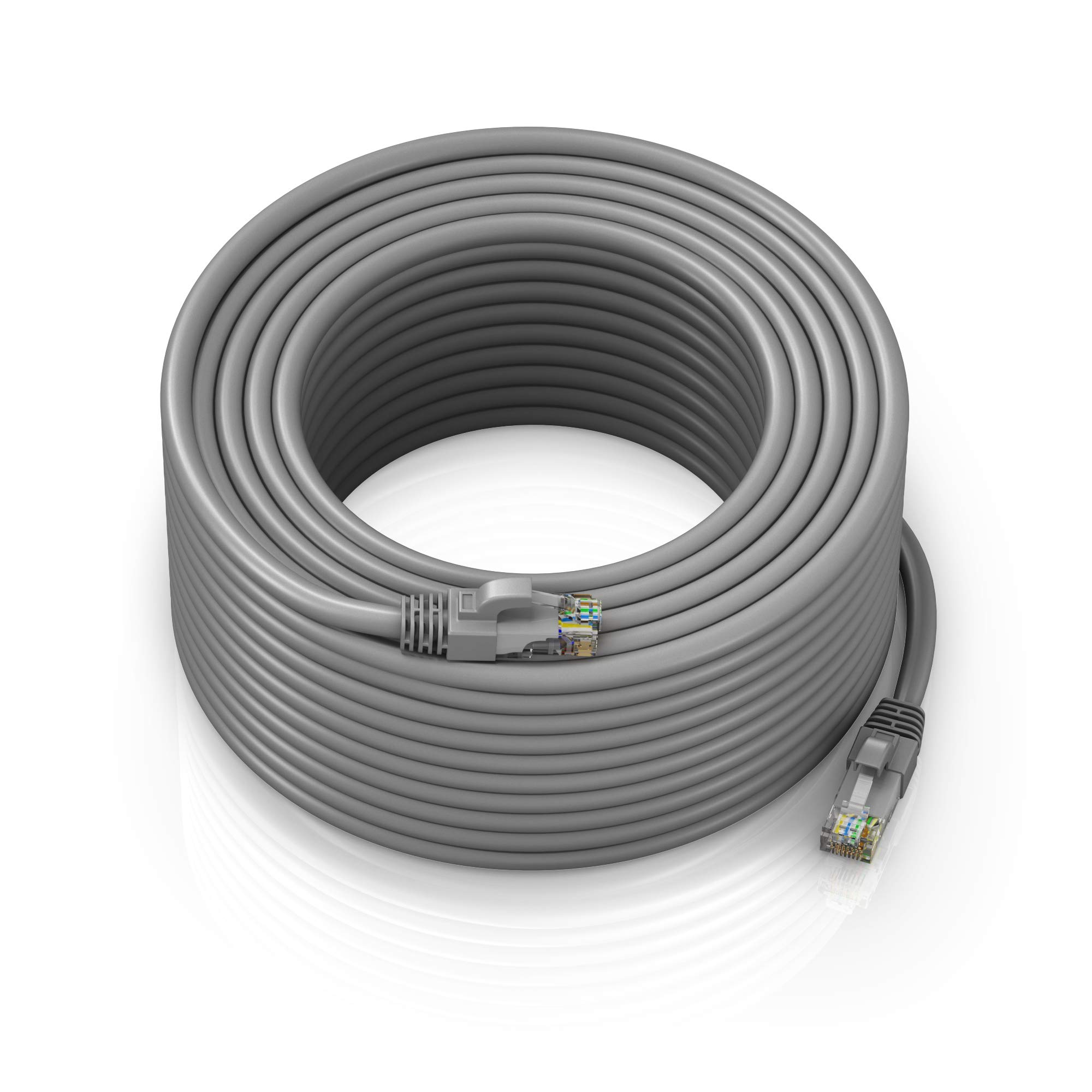 Maximm Cat 6 Ethernet Cable 300ft - High-Speed 10Gbps LAN & Internet Patch Cable - UTP, 550MHz, Gray