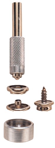 General Tools General Tools 1267 Screw Snap Fastener Kit - 6 Silver Fasteners for Easy Repairs