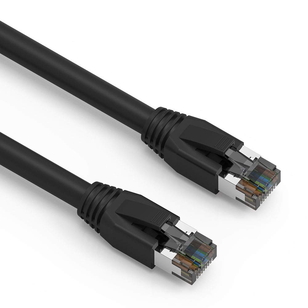 Nippon Labs Cat8 25FT Ethernet Cable - 40Gbps, Weatherproof, Shielded for PS4, PS5, Xbox, Router & More