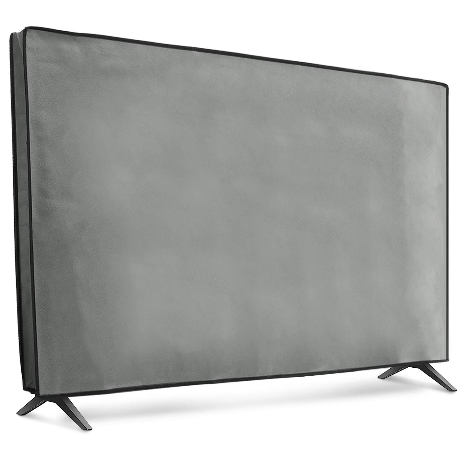 "KWMobile Dust Cover for 43" TV - Light Grey Fabric Protector for Indoor Flat Screen TVs"