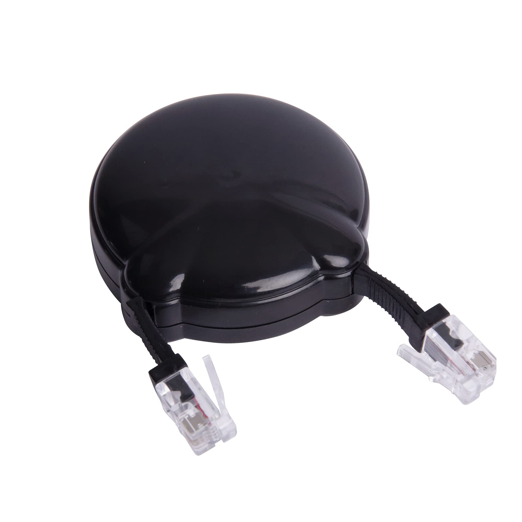 Softalk Softalk Retractable Phone Cord Manager - 8ft Detangler for Landlines & Office Phones, Black