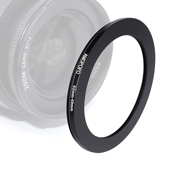 62mm to 49mm Camera Filter Ring Step Down Adapter for 49mm UV ND CPL Metal Filter - Image 2