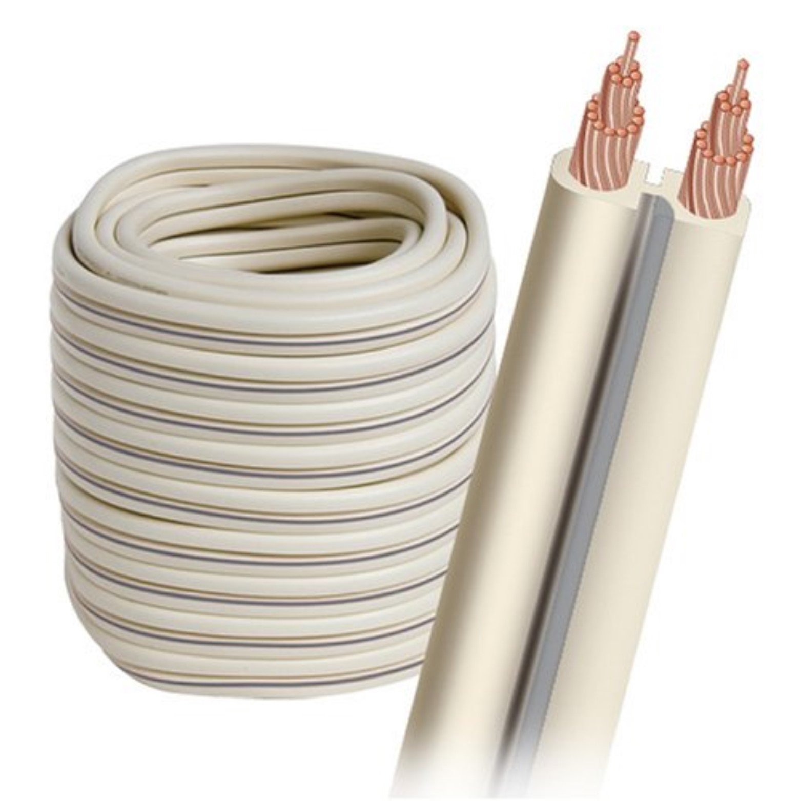 AudioQuest AudioQuest G-2 bulk speaker cable - 16 AWG 50' (15.24m) spool - white jacket