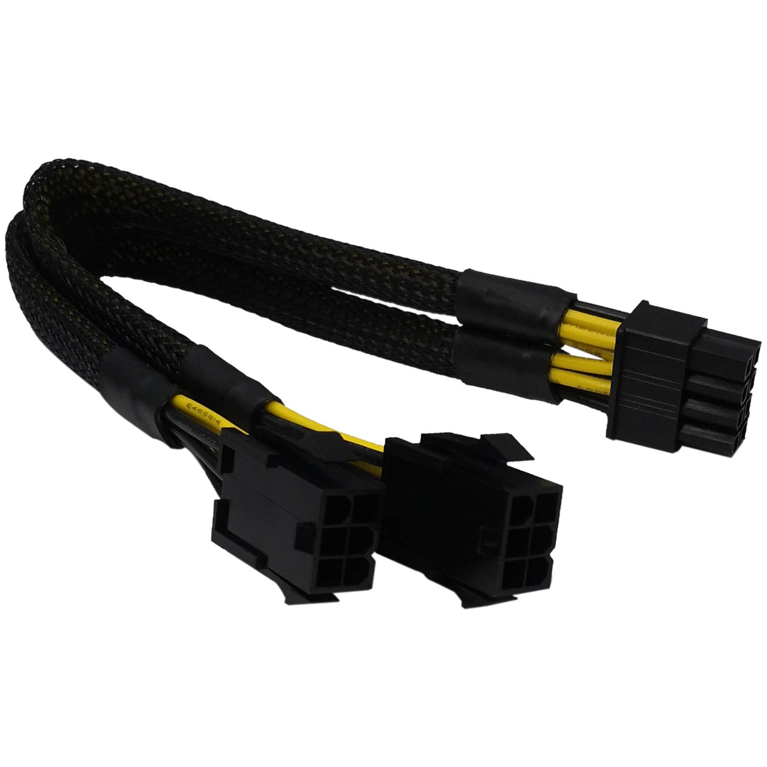 COMeap COMeap 6 Pin to 8 Pin GPU Adapter - Dual 6 Pin Female to 8 Pin Male Power Cable (9.5-inch) for Enhanced GPU Performance