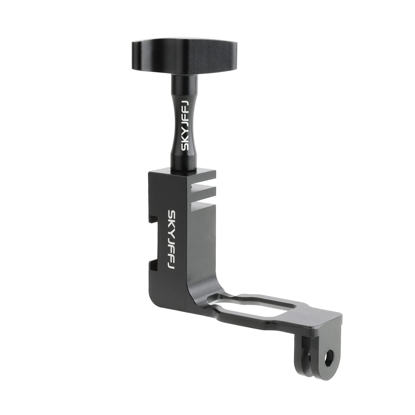 SKYJFFJ New 90 Degree Vertical Elbow Aluminium Bracket Adapter for GoPro Hero 13/12/11/10/9 Black