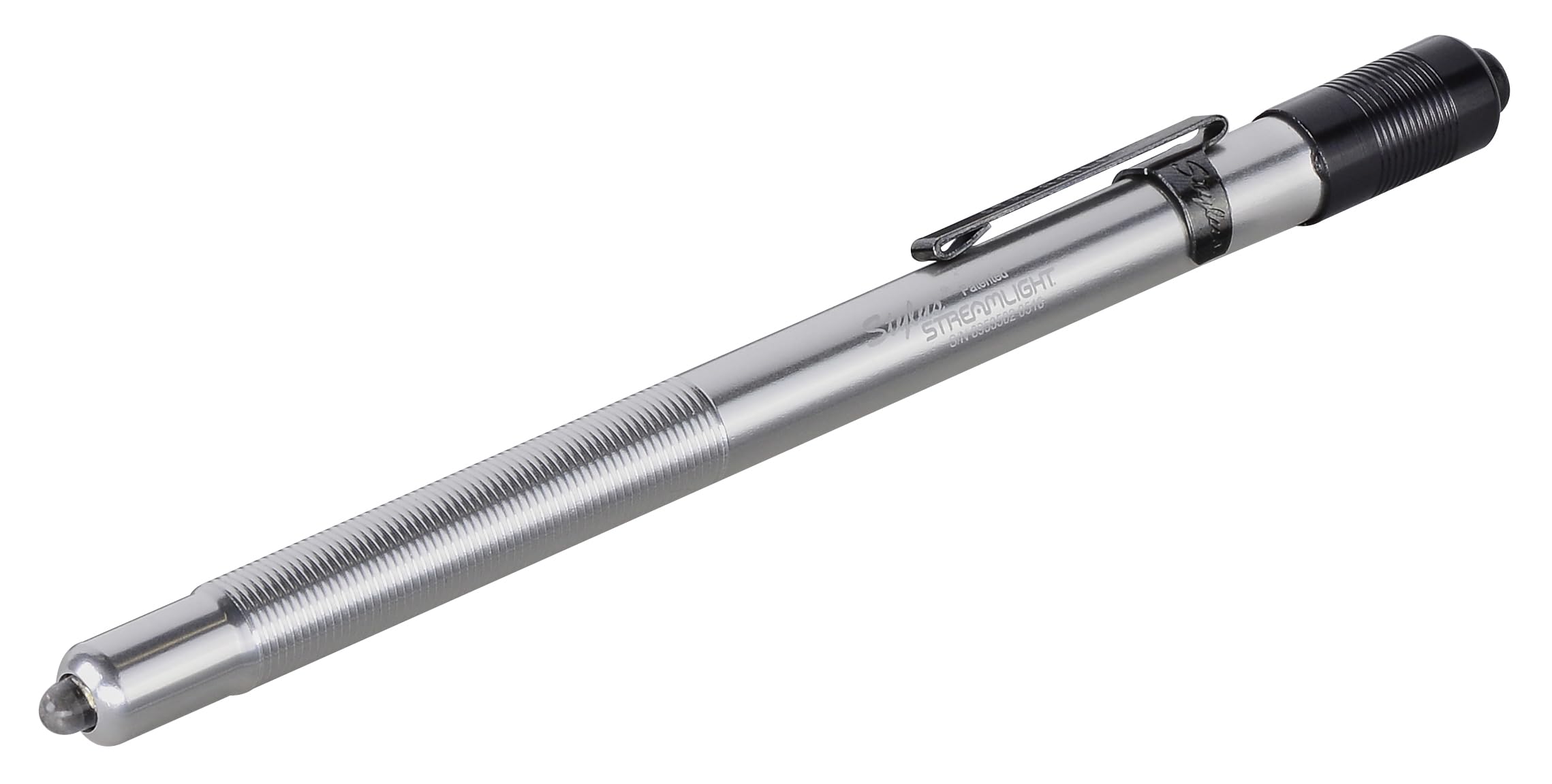 Streamlight 65012 Stylus 11-Lumen LED Pen Light - Compact Silver Flashlight with AAAA Batteries