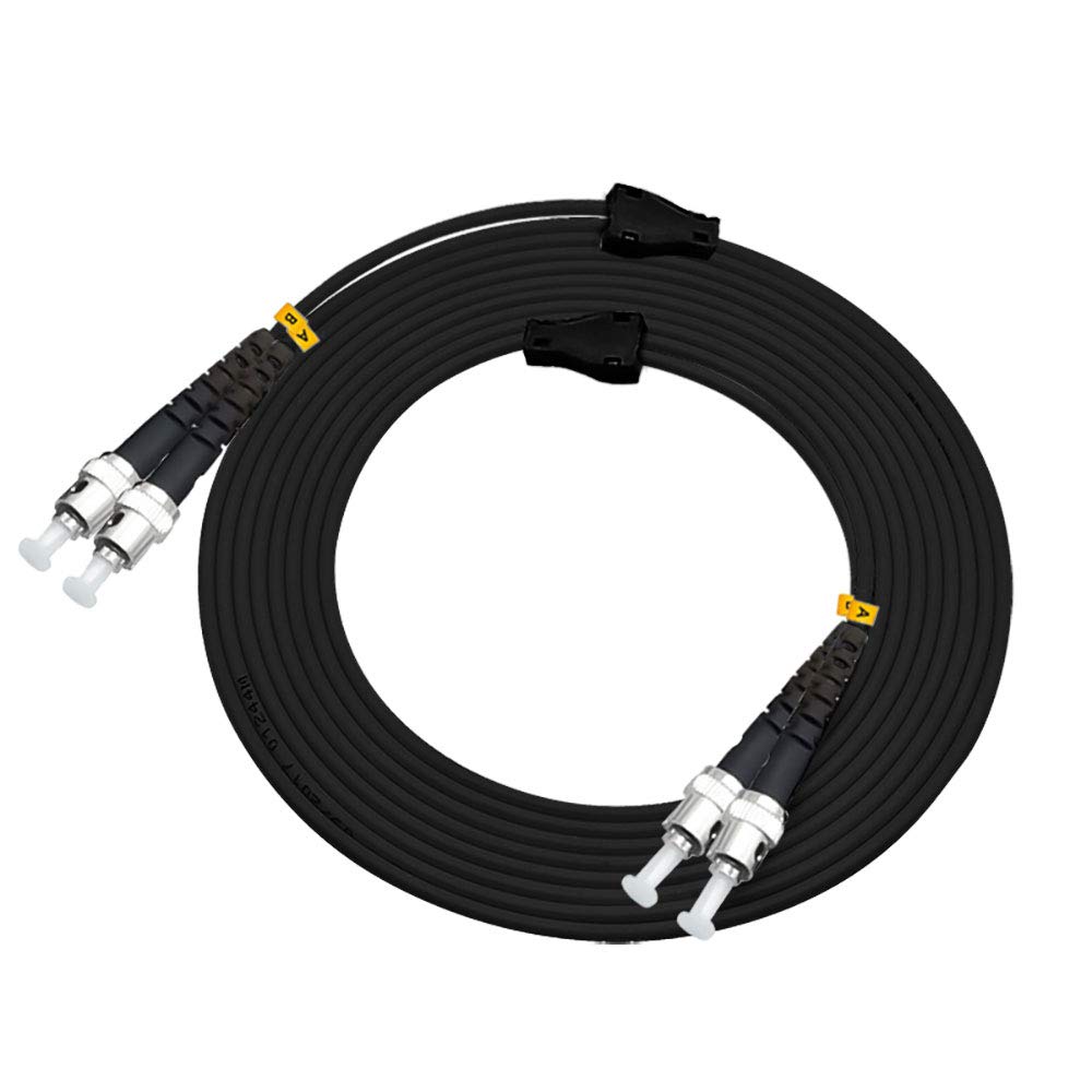 Jeirdus 100ft SC to FC Outdoor Armored Duplex Fiber Optic Cable - 30m Singlemode Jumper Patch Cord