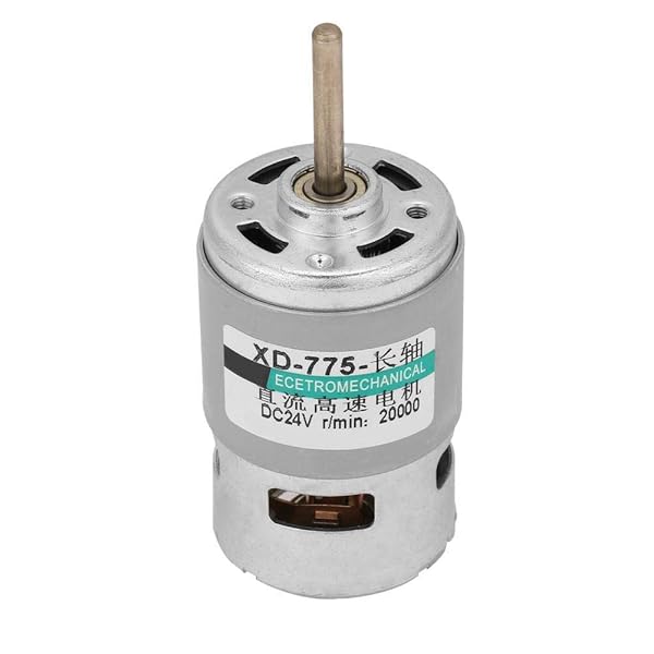 High Power 775 DC Motor with Extension Shaft - 12V/24V, 20000 RPM for Optimal Performance - Image 10