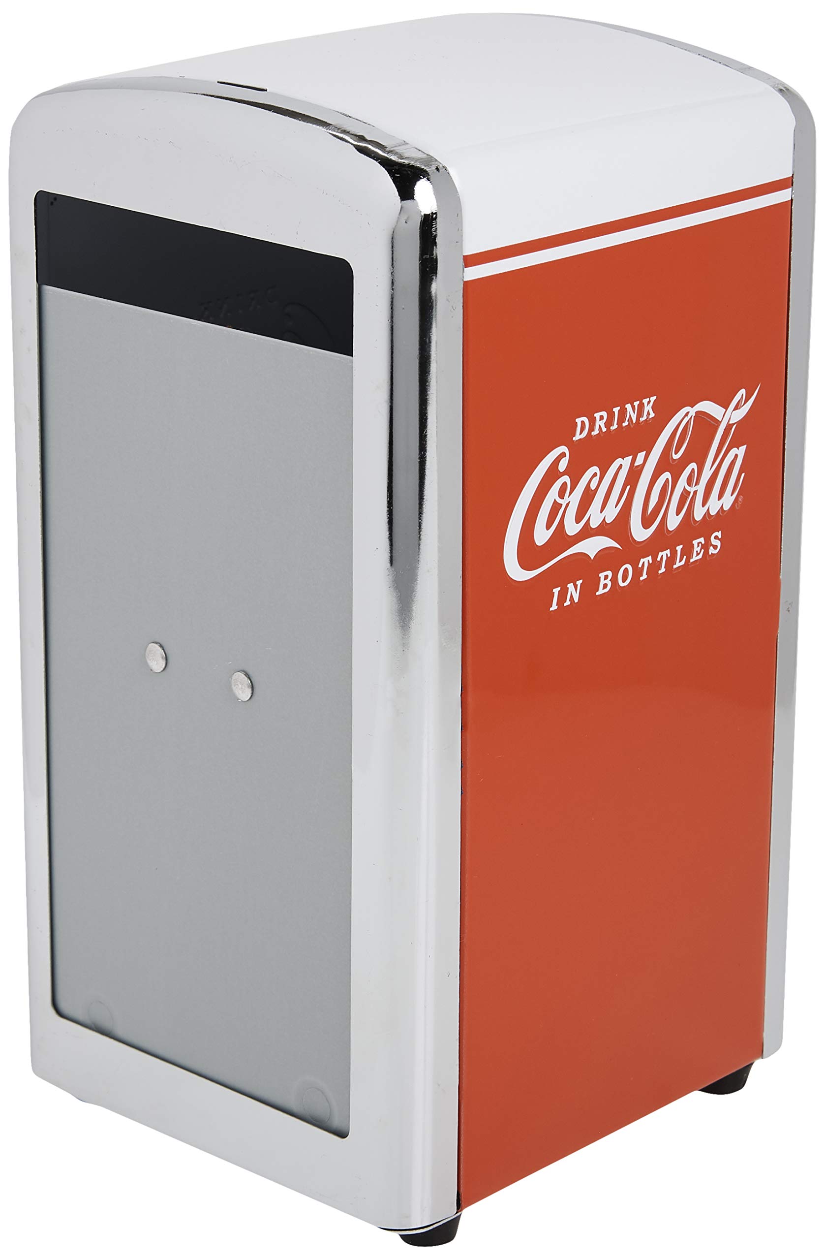 TableCraft Coca-Cola CC342 Red Napkin Dispenser - Small & Stylish for Your Drink Station