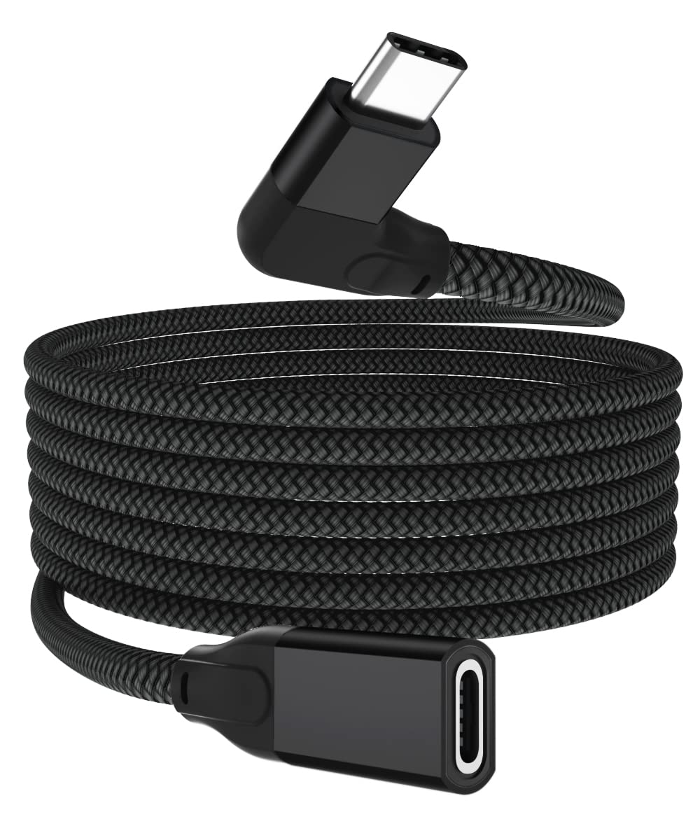 Itramax Itramax 6.6FT Right-Angle USB C Extension Cable - 10Gbps Type-C Extender for iPhone 16, MacBook, iPad Pro & More