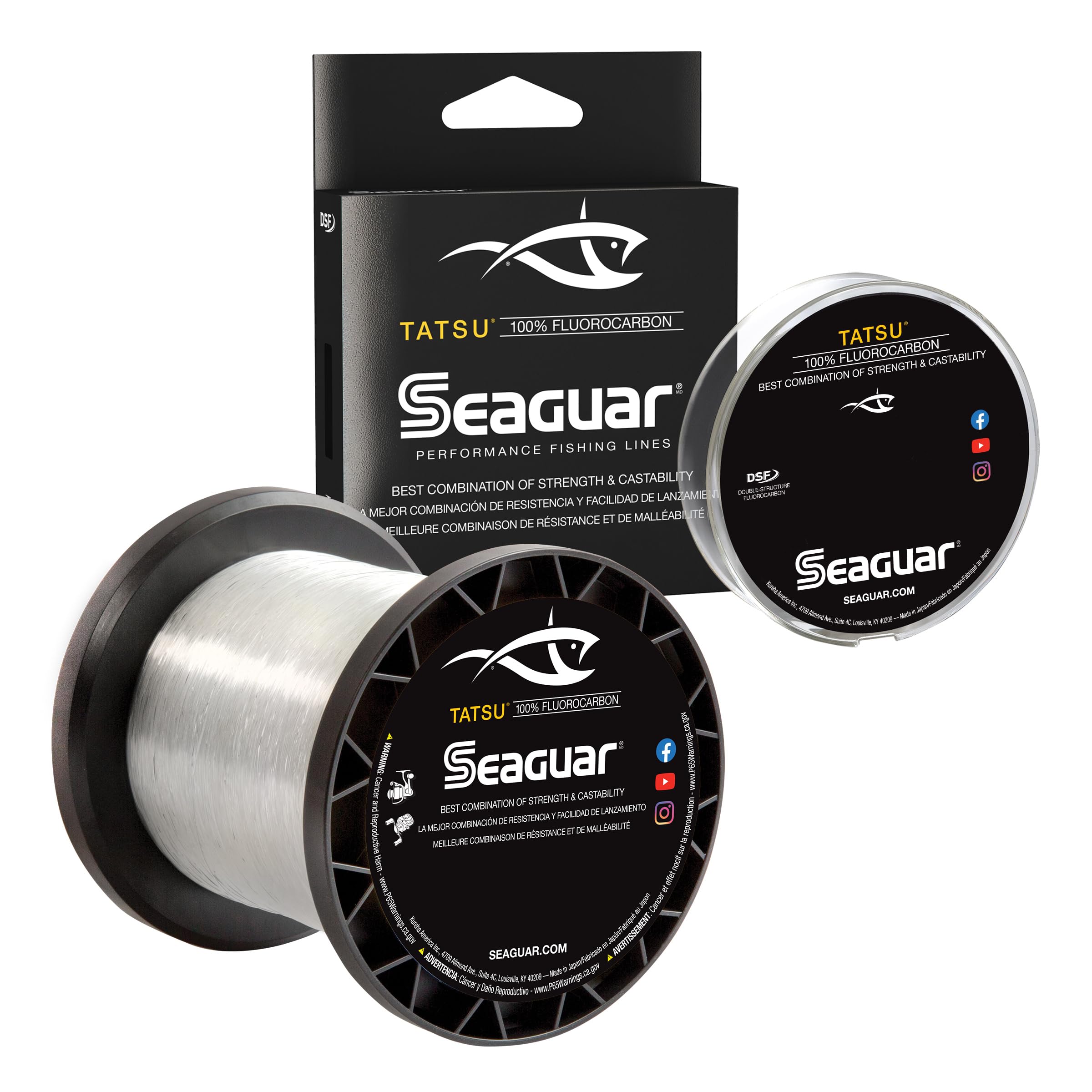 Seaguar Tatsu 100% Fluorocarbon Fishing Line 12lbs 200yds - Ultimate Strength & Performance