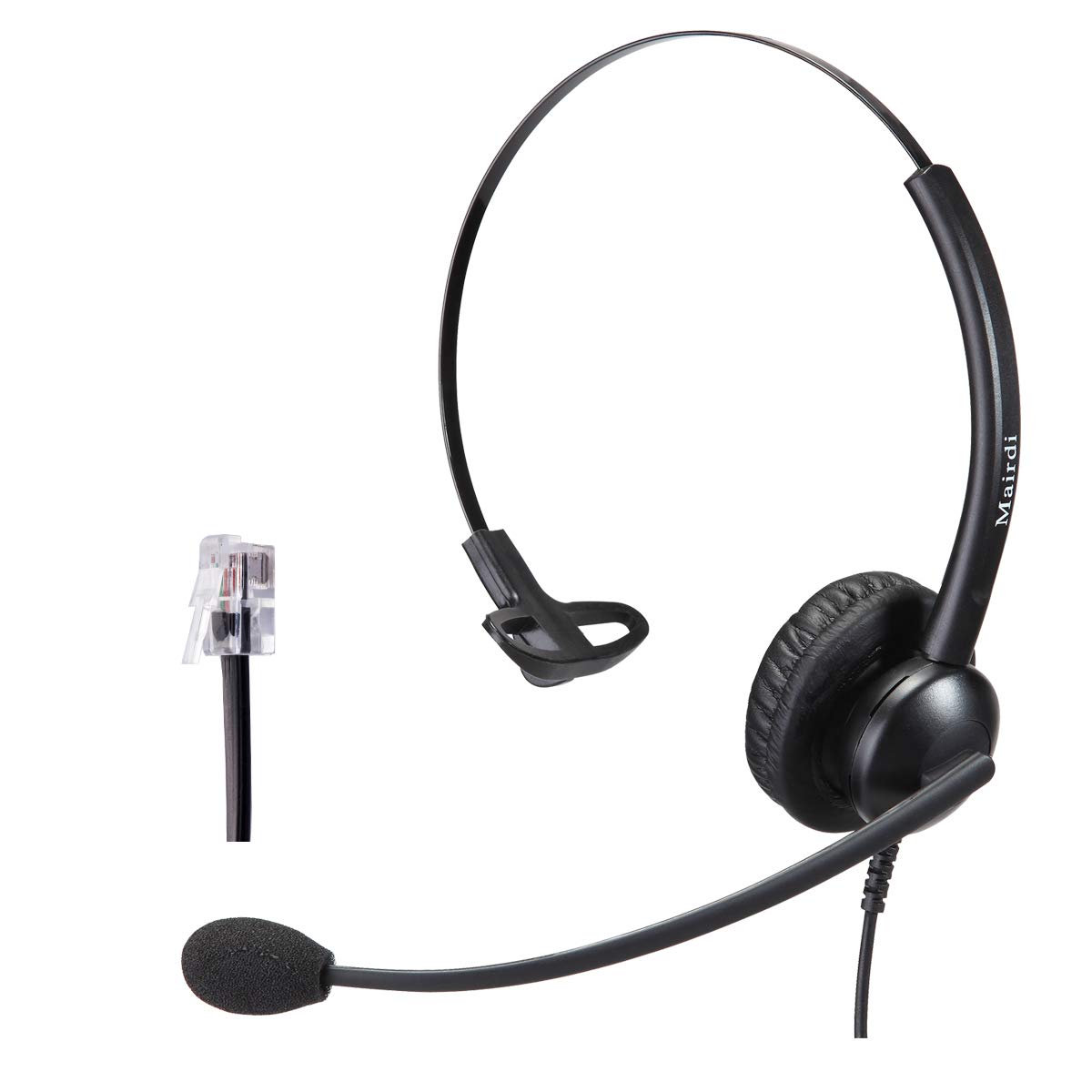MAIRDI Noise-Canceling Telephone Headset for Avaya IP 1608, 1616, 9601, 9608 & More - HIS Cable Included