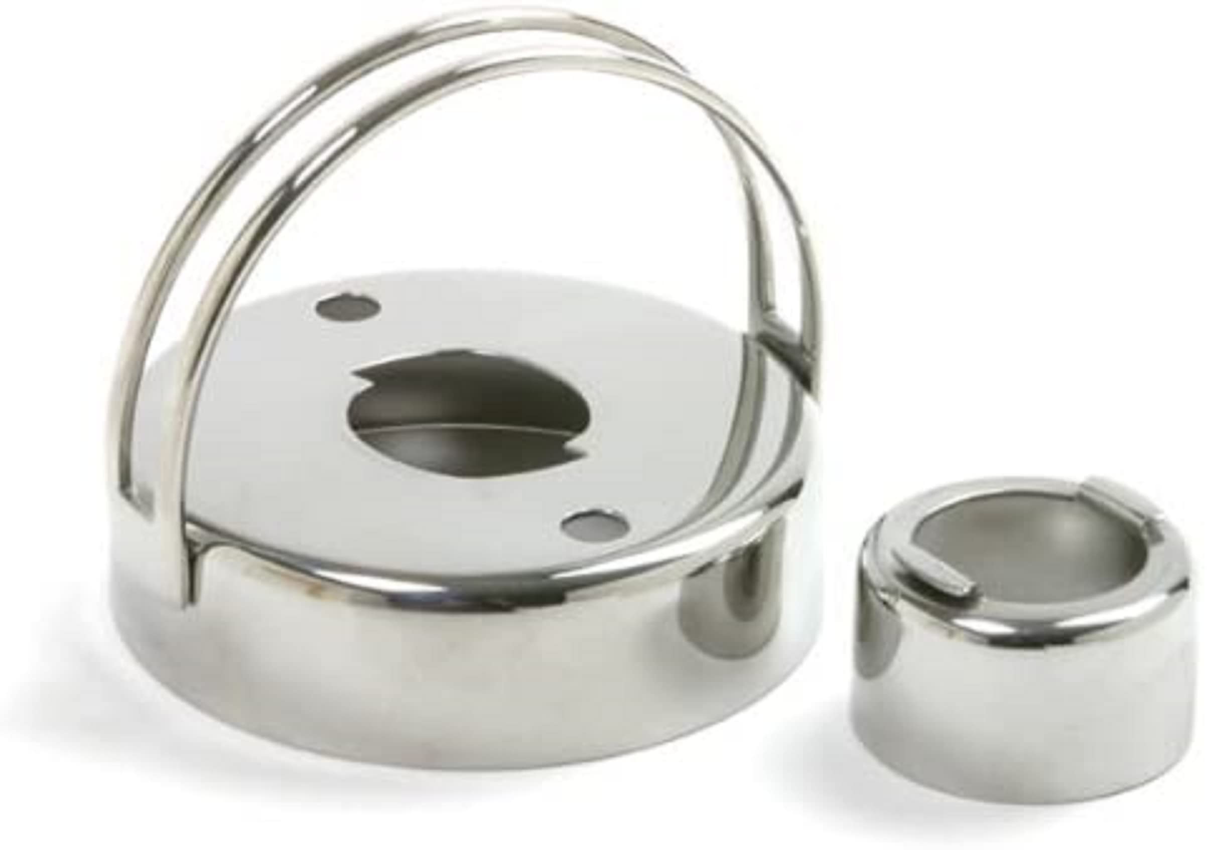 Norpro Stainless Steel Donut & Biscuit Cutter 2.75in - Removable Center for Perfect Cookies