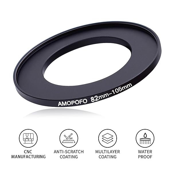 82mm to 105mm Step Up Ring Filter Adapter for Camera UV ND CPL Metal Filter Compatibility - Image 3