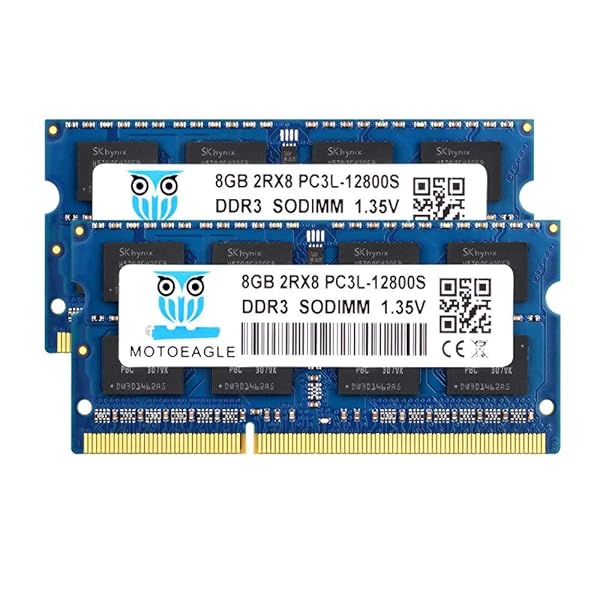 8GB DDR3L 1600 SODIMM 16GB Kit 2x8GB PC3L 12800S Dual Rank RAM for Laptop Upgrade