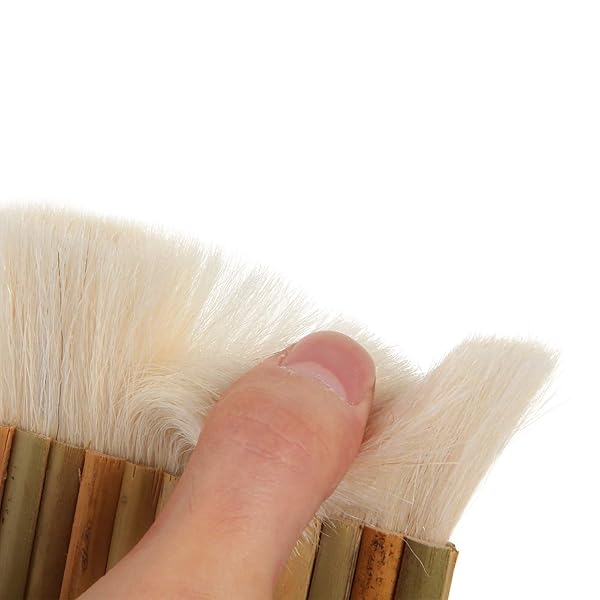 8 Pack Hake Brushes for Watercolor Painting Sheep Hair Bamboo Handle Art Brushes for Pottery Wash Dust Cleaning and Ceramic Painting - Image 7