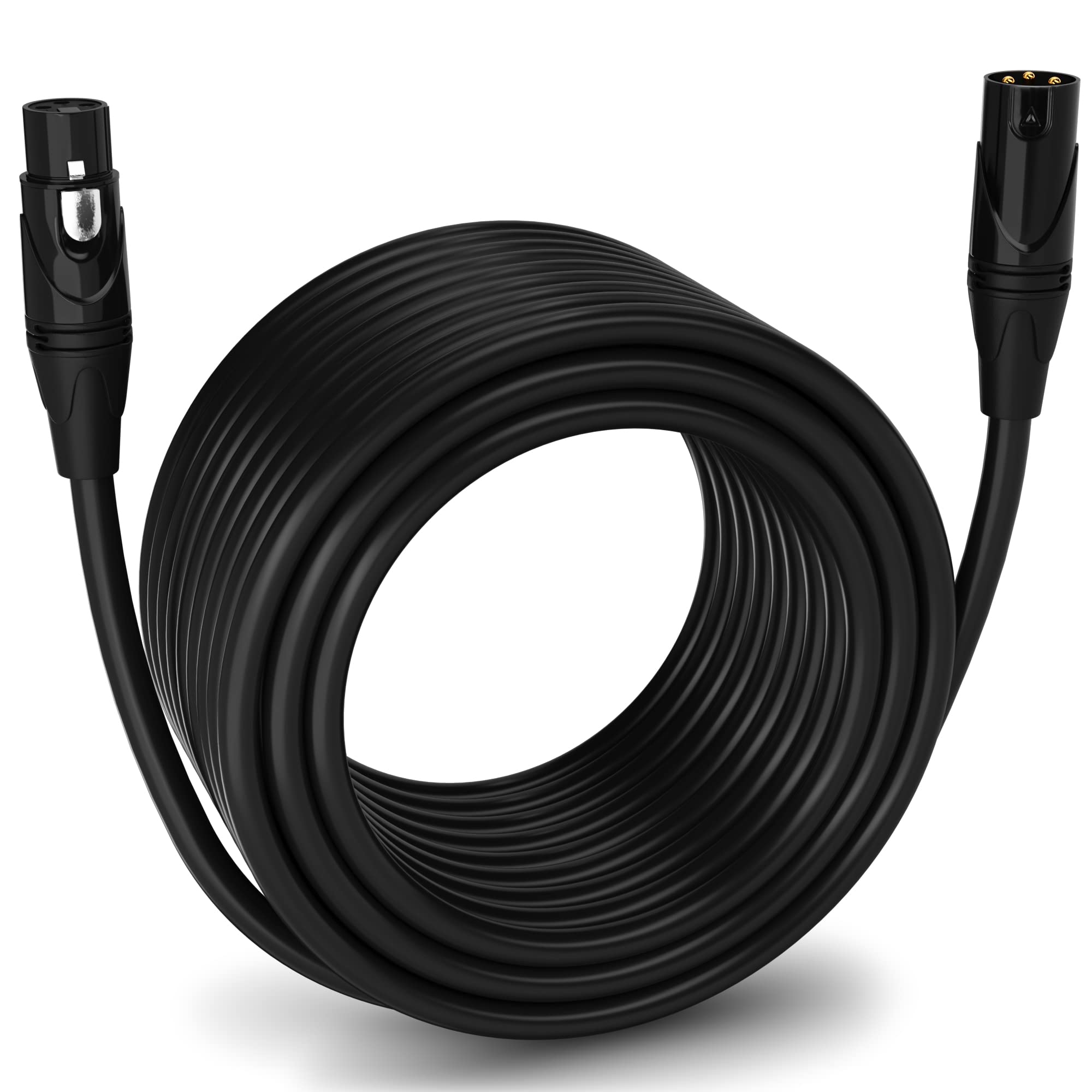 LyxPro LyxPro 100ft XLR Microphone Cable - Balanced 3 Pin Male to Female for Pro Audio & Recording Devices