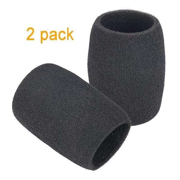 Buy A85WS Black Foam Windscreen Pop Filter for SM85, SM86, BETA87A & More - 2 Pack by SUNMON - Image 5