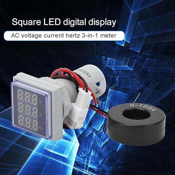 AC Voltage Current Display Meter 60-500V 0-100A - LCD Digital Ammeter & Voltmeter for Accurate Power Monitoring - Image 4