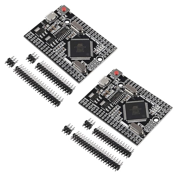 ACEIRMC 2pcs MEGA 2560 PRO Embed CH340G ATMEGA2560 Chip with Male Pinheaders Compatible Arduino Mega2560 Module