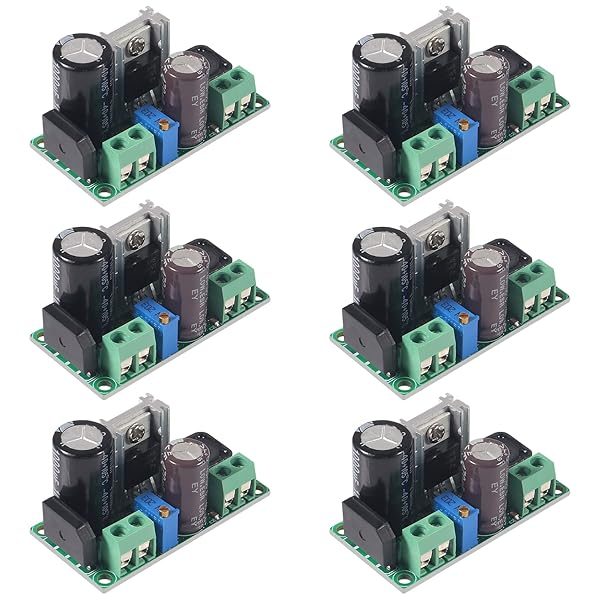 ACEIRMC 6pcs AC DC to DC Step Down Buck Converter Voltage Regulator Board Adjustable Power Supply Module 2A for 5V to 48V - Image 2