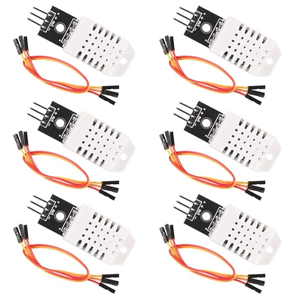 ACEIRMC 6pcs DHT22 AM2302 Digital Temperature and Humidity Sensor Module for Arduino DIY Projects Replace SHT11 SHT15