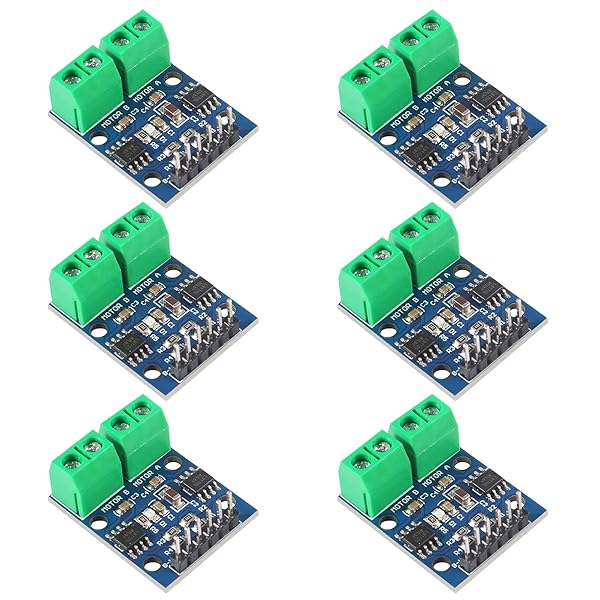 ACEIRMC 6pcs L9110S DC Motor Drive Module H-Bridge Controller for Dual DC Motors or 4 Wire Stepper Motors 2.5-12V