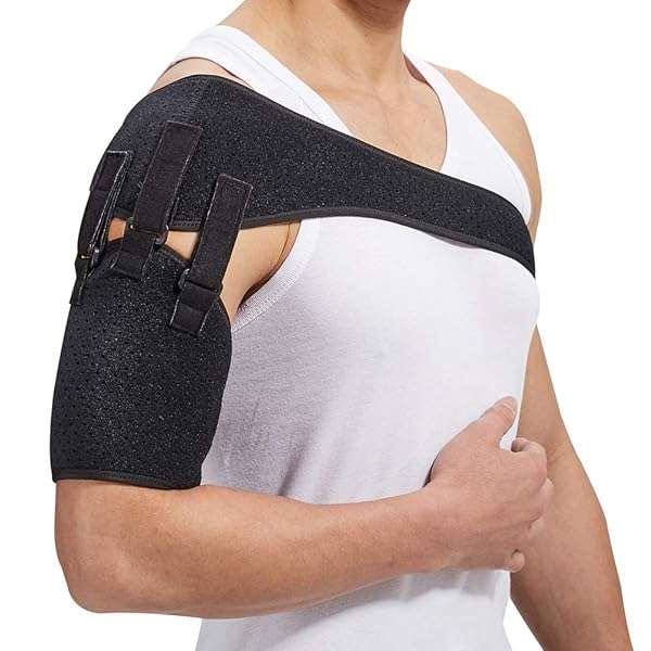 ACKEIVTO Adjustable Shoulder Belt Support Sling for Stroke Recovery & Subluxation - Right/Left Arm Brace